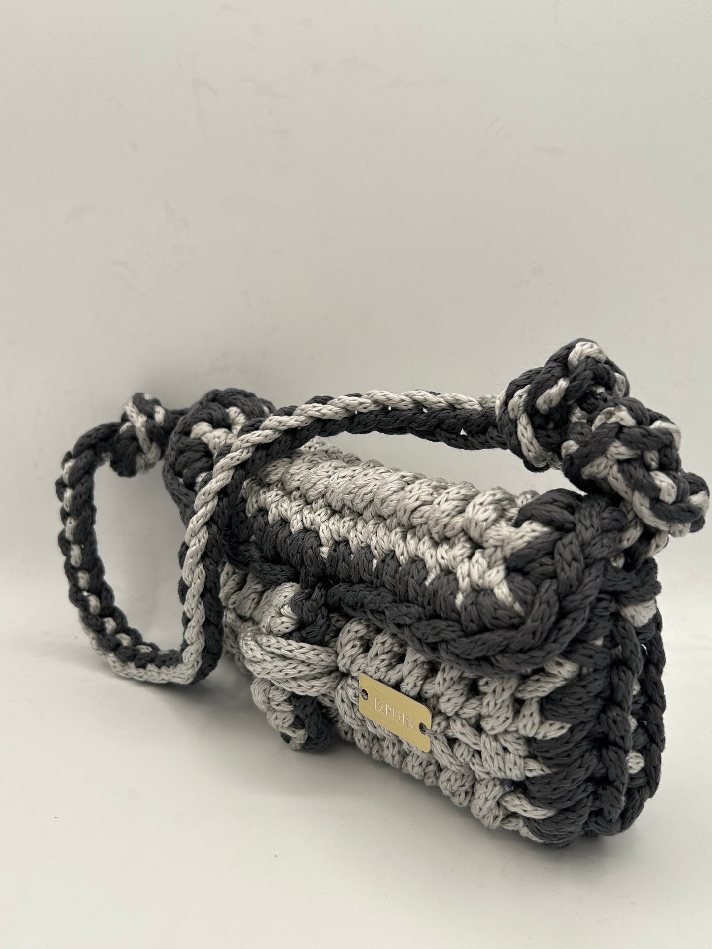 D.PUIN Handmade Crochet Bag – Silver Shore