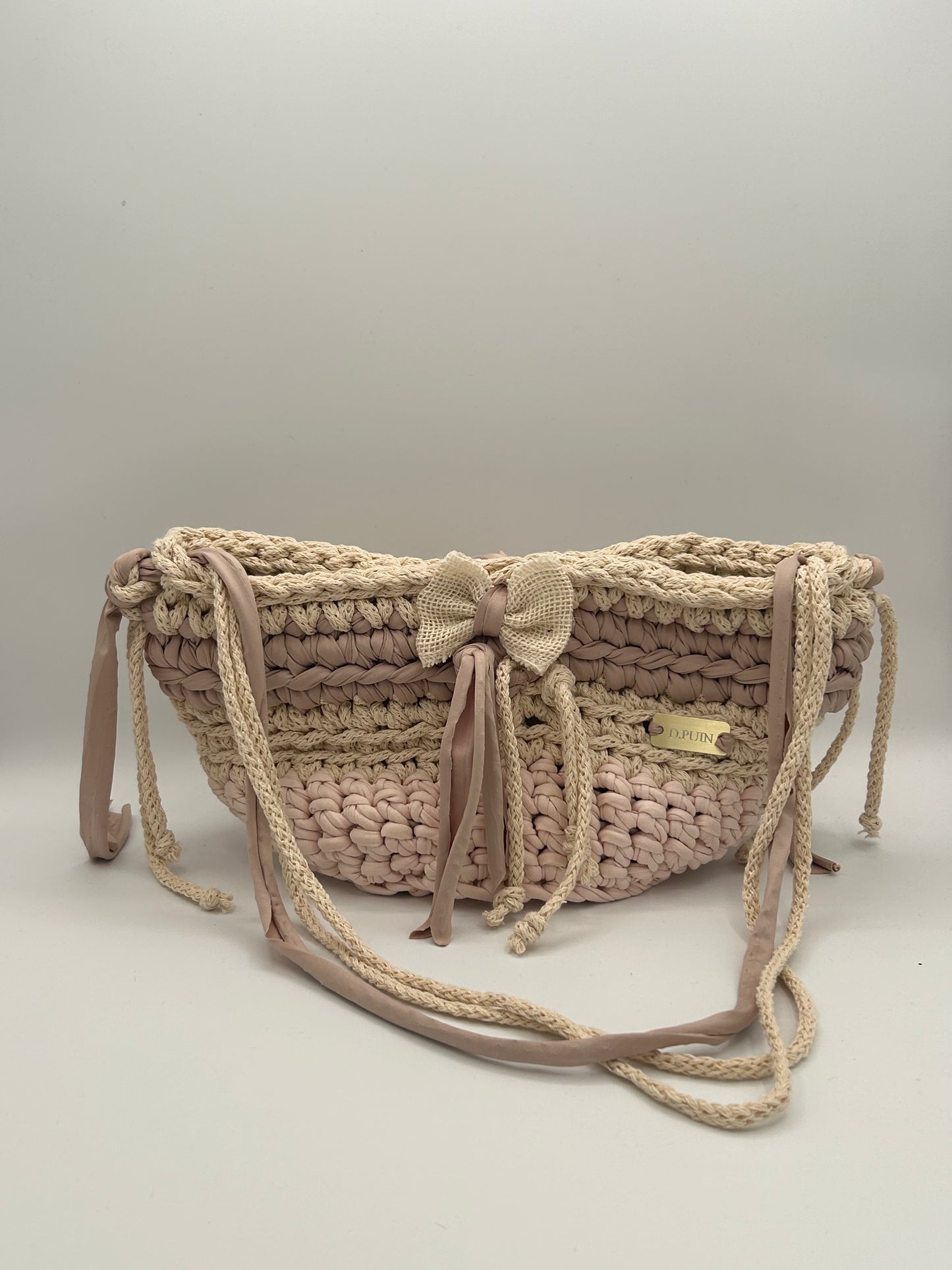 D.PUIN Handmade Crochet Bag β Rose Dust