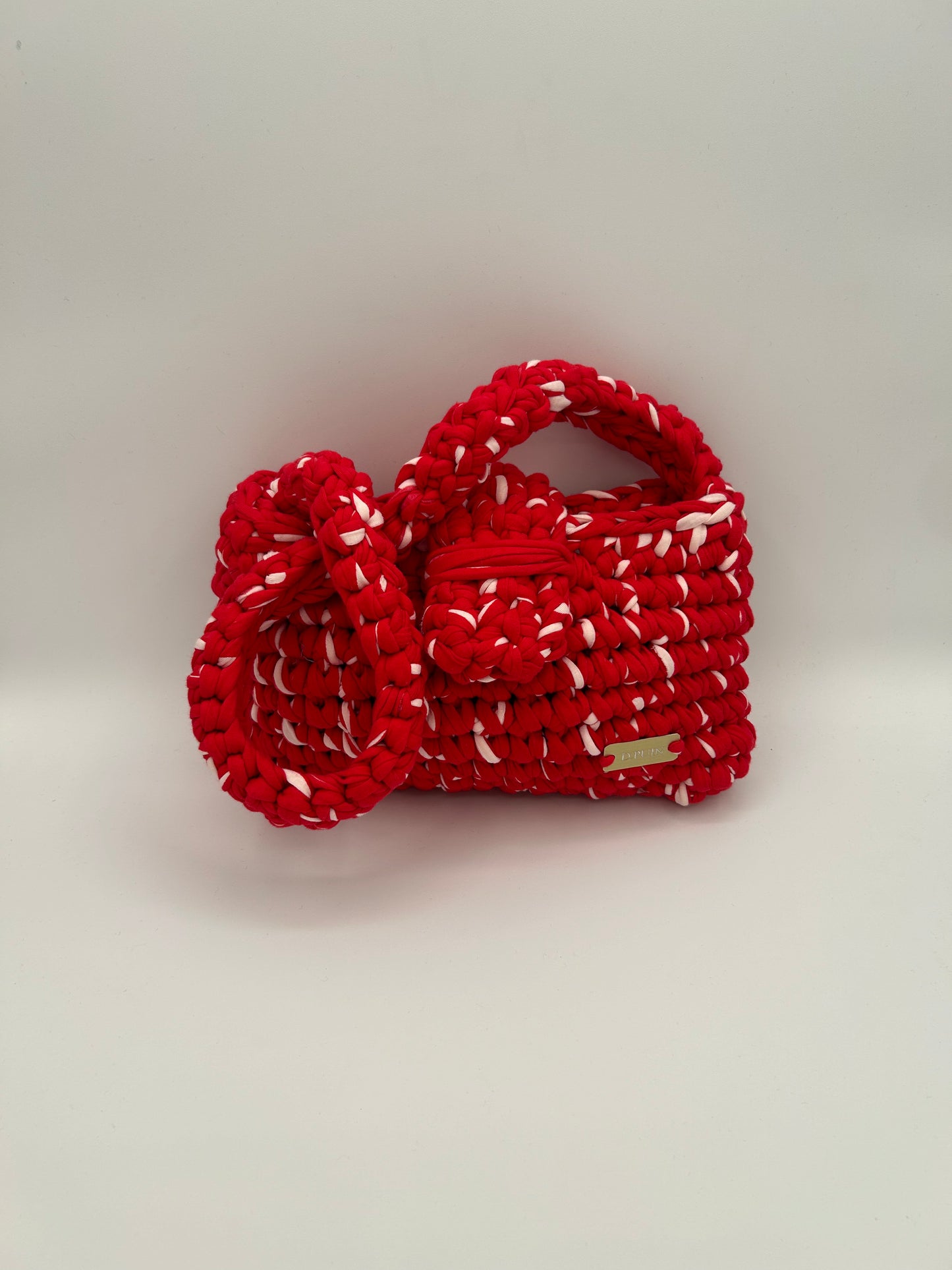 D.PUIN Handmade Crochet Bag – Red Hibiscus