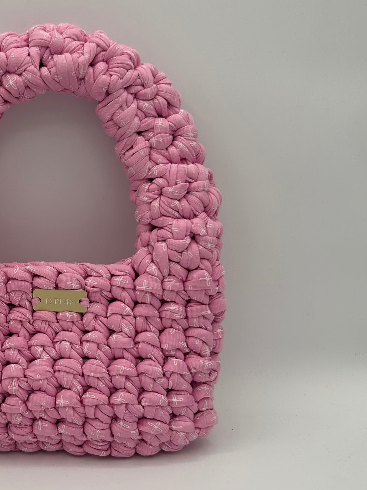 D.PUIN Handmade Crochet Bag – Blush Shoreline