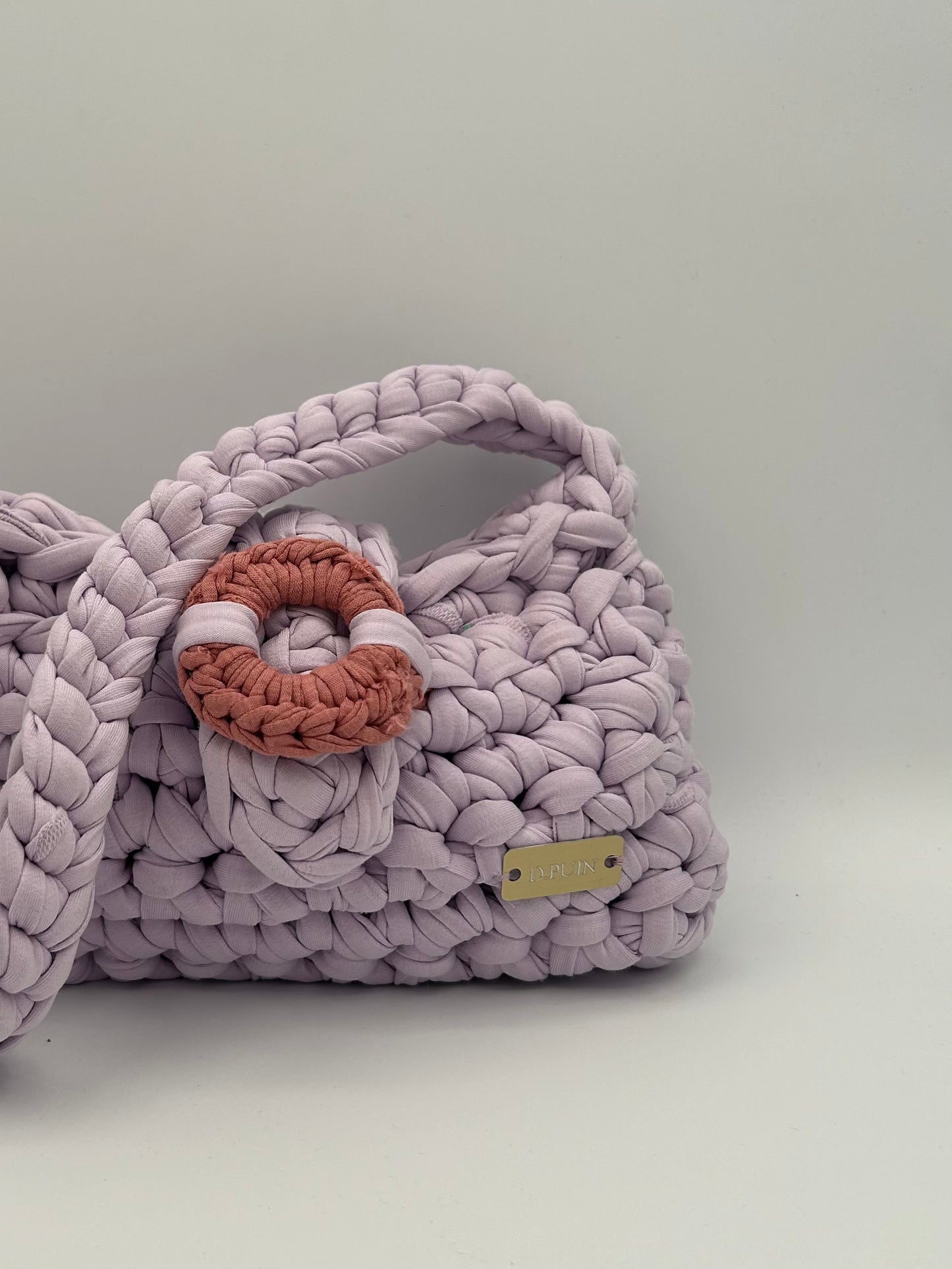 D.PUIN Handmade Crochet Bag – Lilac Light