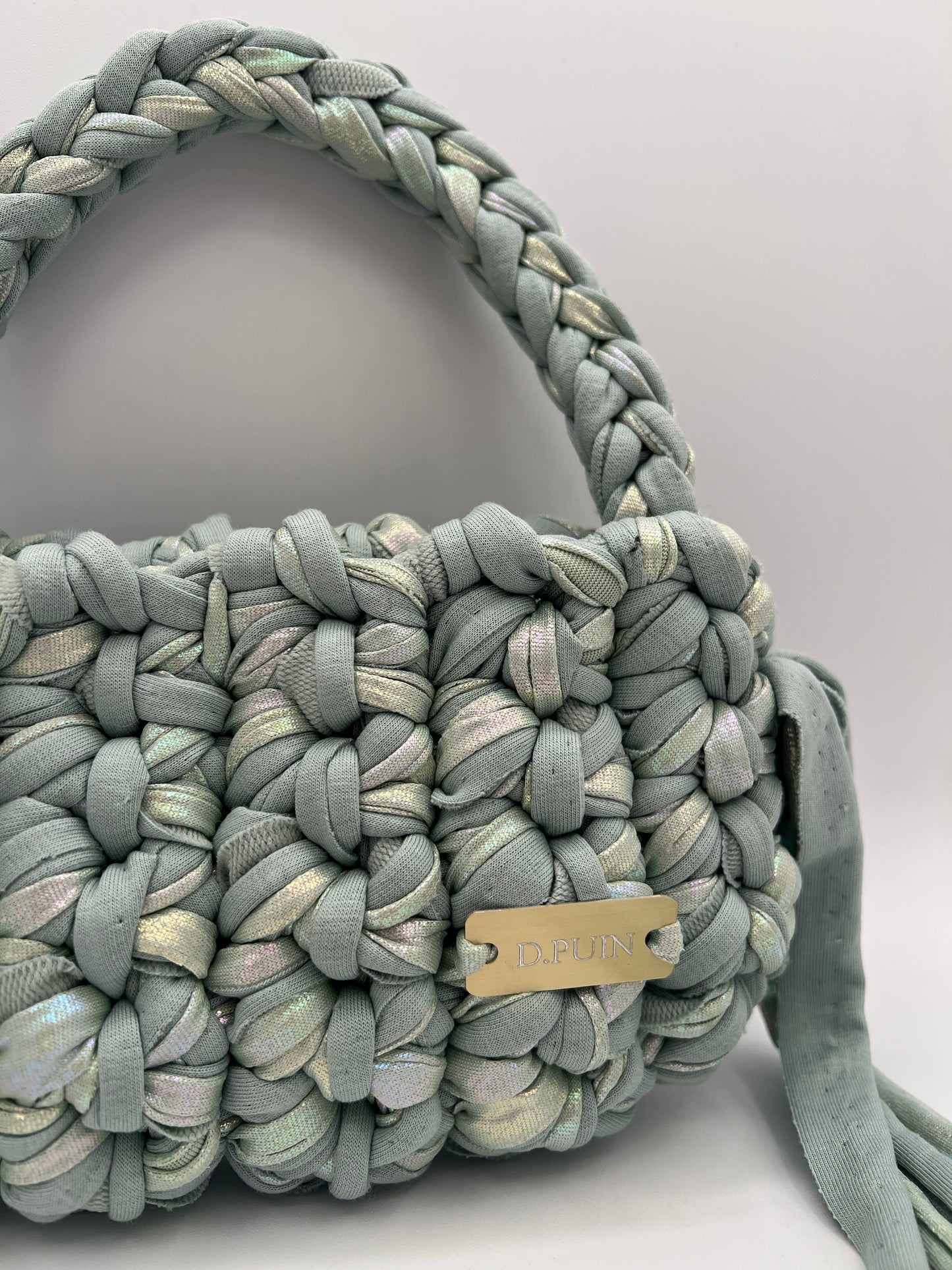D.PUIN Handmade Crochet Bag – Seafoam Serenity