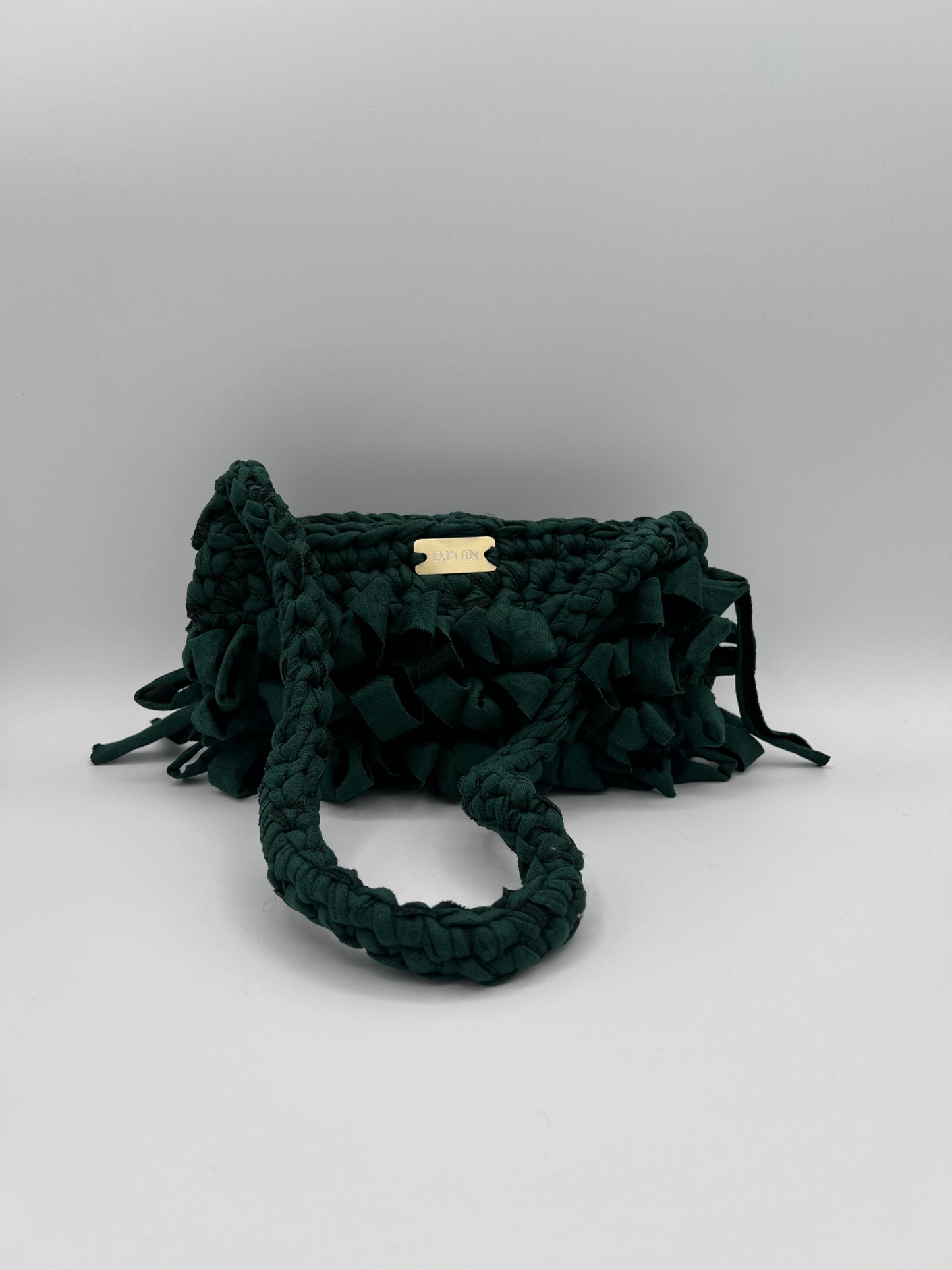 D.PUIN Handmade Crochet Bag – Forest Ruffle