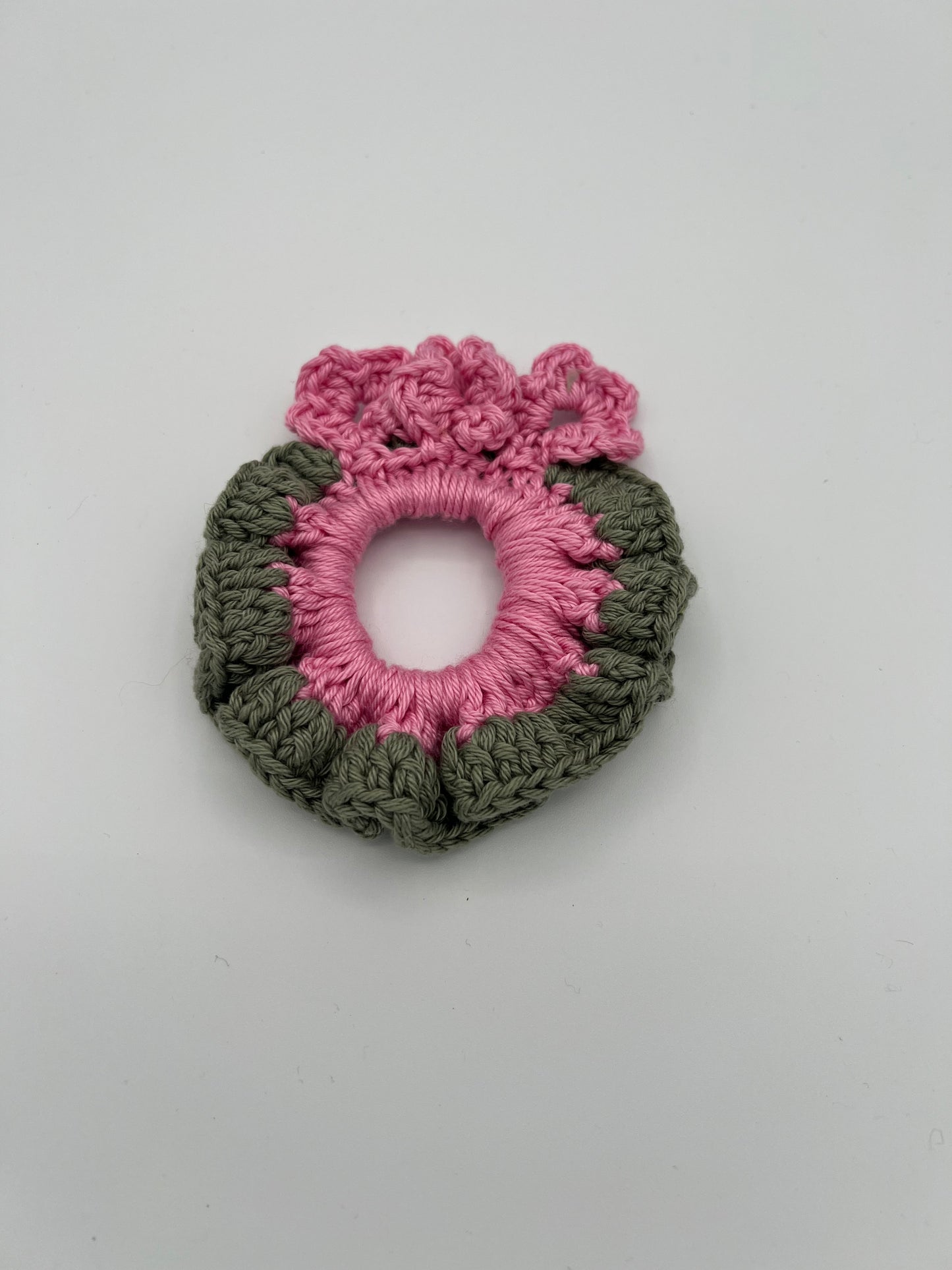 D.PUIN Handmade Crochet Scrunchie - Flowers