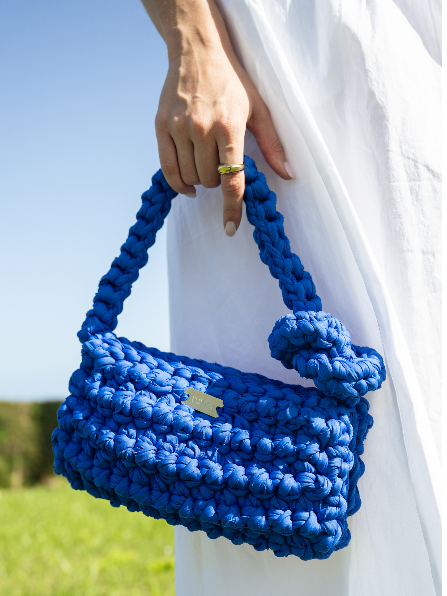 D.PUIN Handmade Crochet Bag – Ibiza Indigo