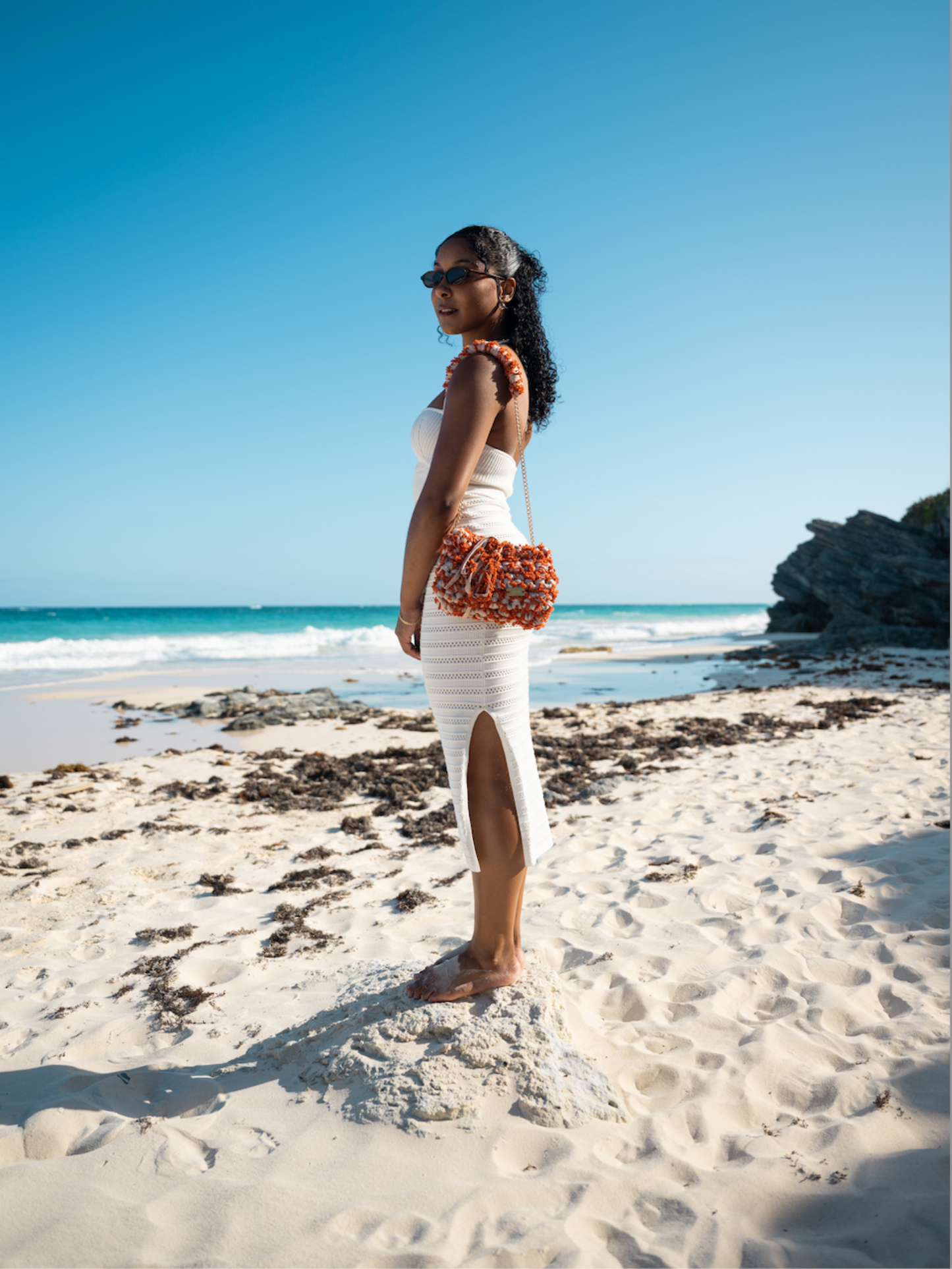 D.PUIN Handmade Crochet Bag – Coral Kiss