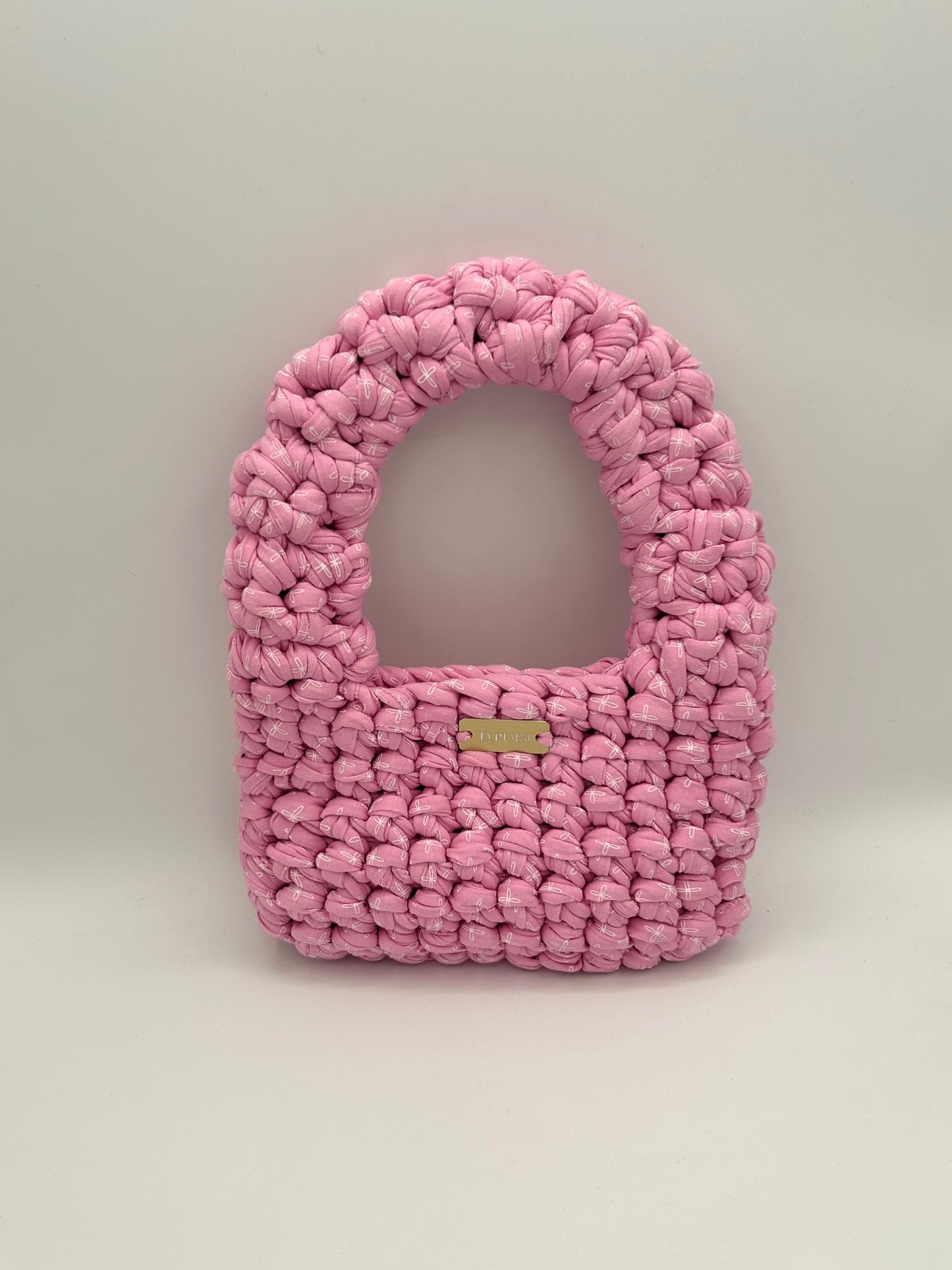 D.PUIN Handmade Crochet Bag – Blush Shoreline