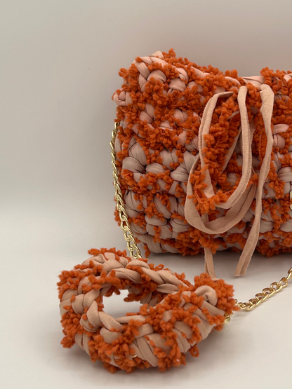 D.PUIN Handmade Crochet Bag – Coral Kiss
