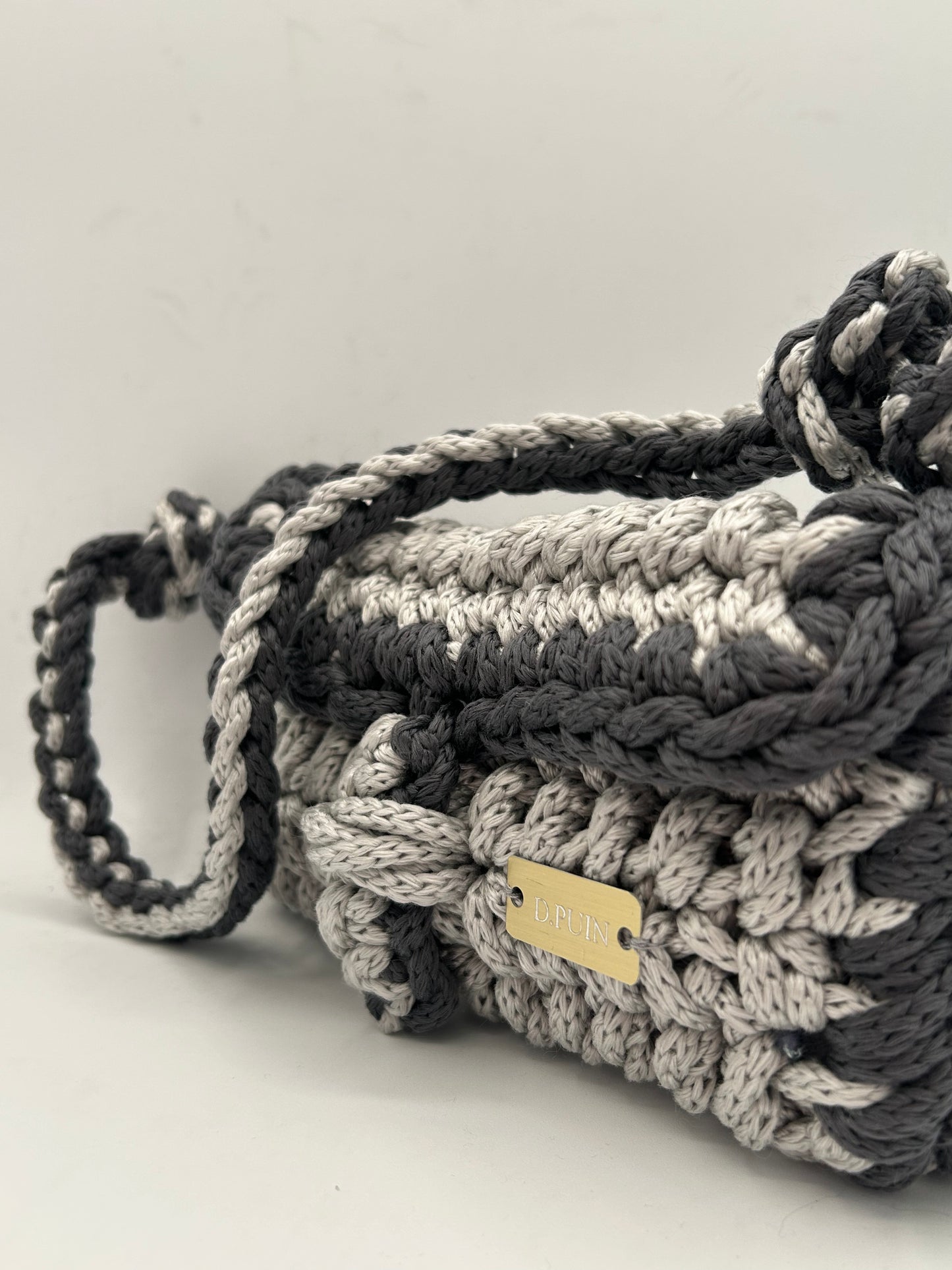 D.PUIN Handmade Crochet Bag – Silver Shore