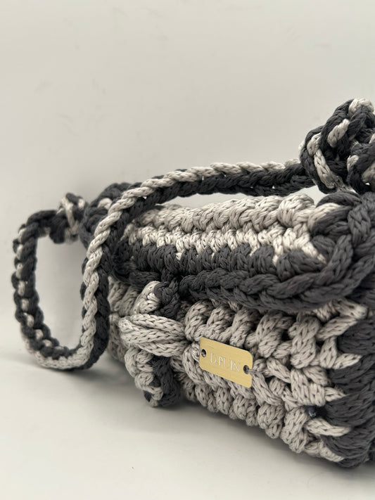 D.PUIN Handmade Crochet Bag – Silver Shore