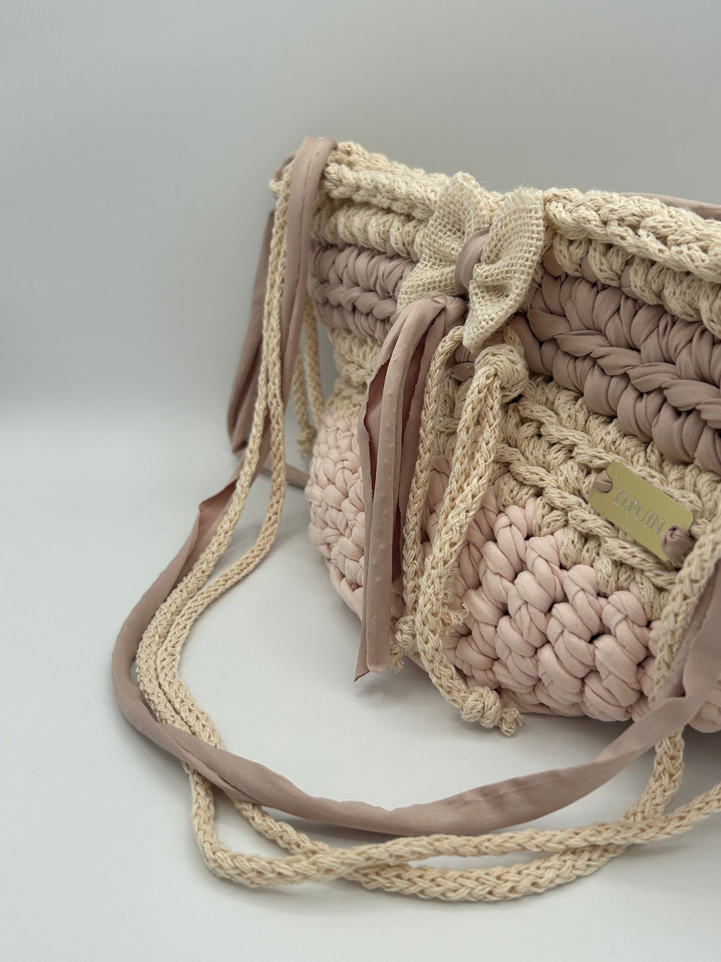 D.PUIN Handmade Crochet Bag – Rose Dust
