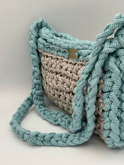 D.PUIN Handmade Crochet Bag – Turquoise Tide