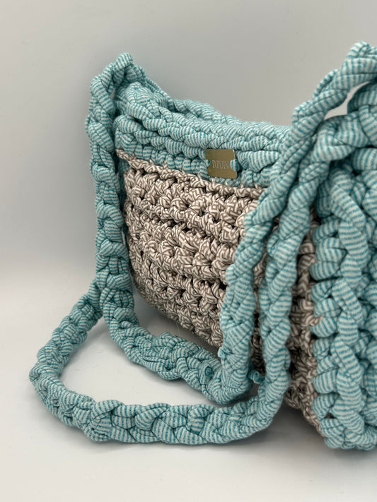 D.PUIN Handmade Crochet Bag – Turquoise Tide