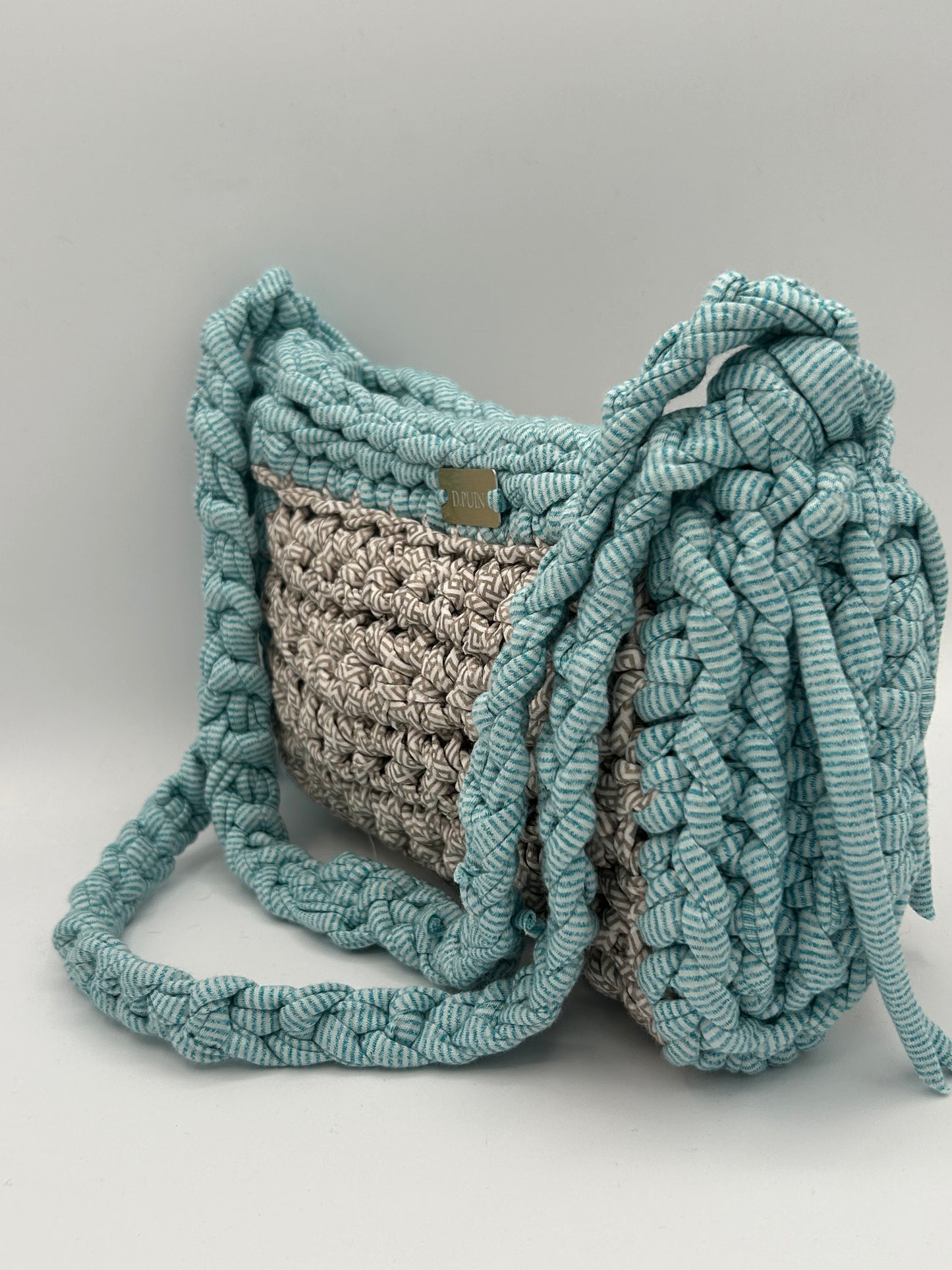 D.PUIN Handmade Crochet Bag – Turquoise Tide