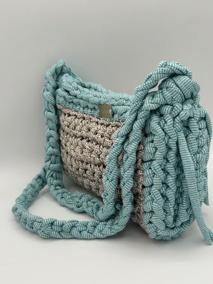 D.PUIN Handmade Crochet Bag – Turquoise Tide