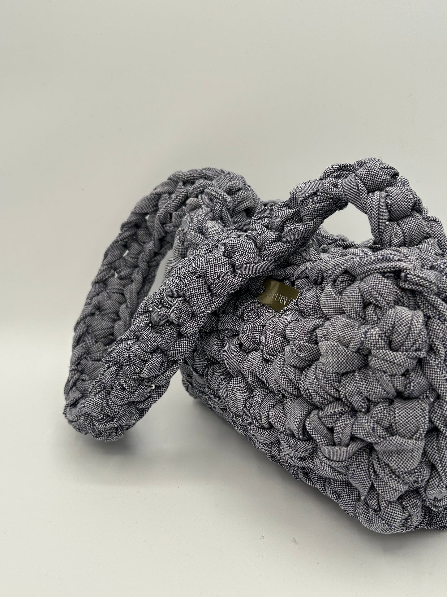 D.PUIN Handmade Crochet Bag – Denim Boxy