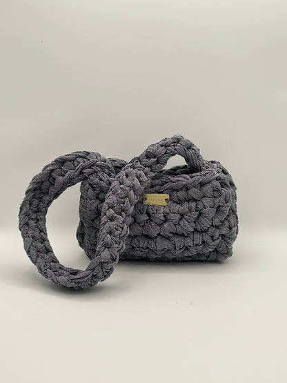 D.PUIN Handmade Crochet Bag – Denim Boxy
