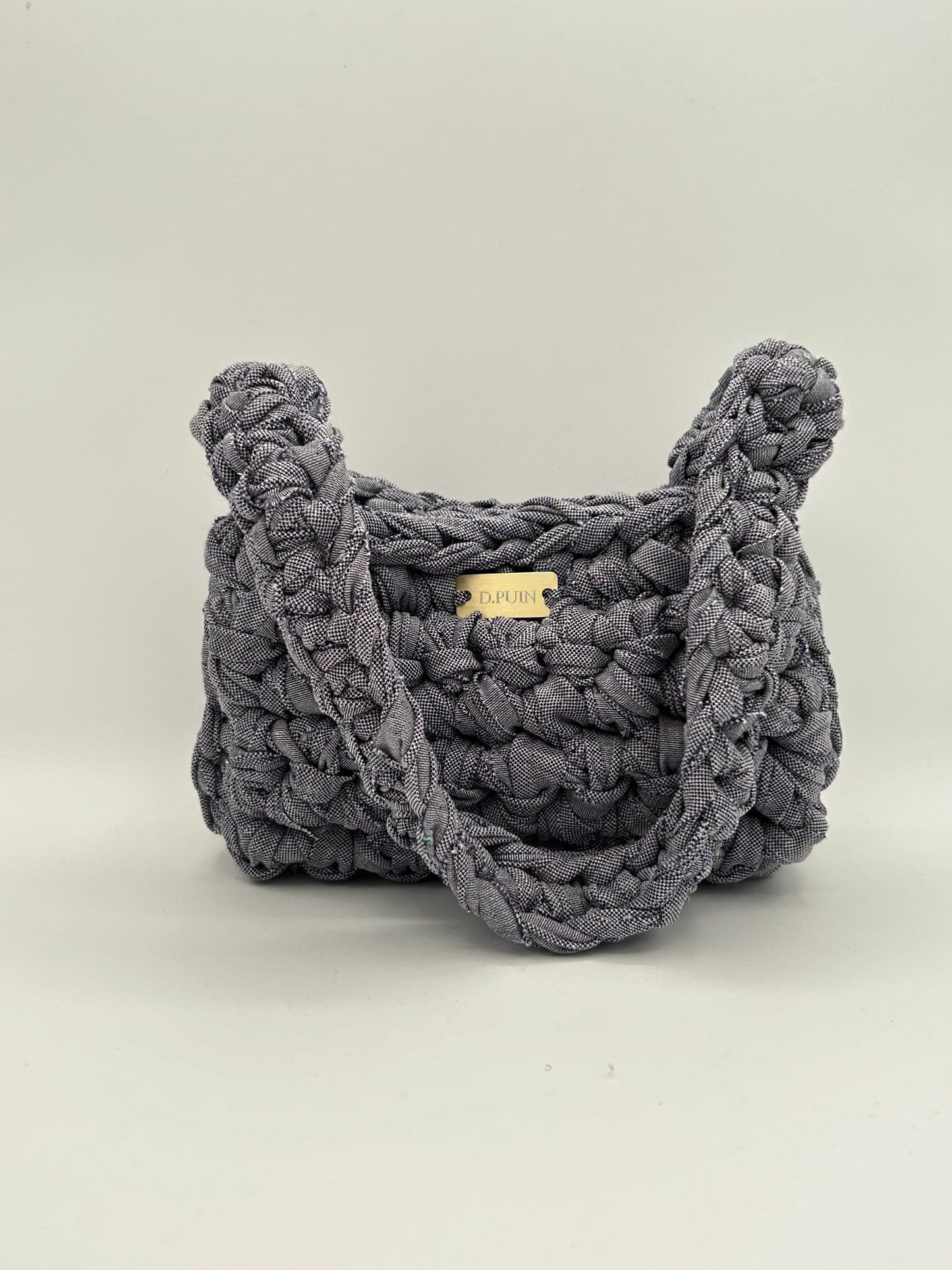 D.PUIN Handmade Crochet Bag – Denim Boxy