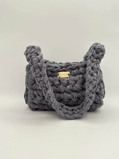D.PUIN Handmade Crochet Bag – Denim Boxy