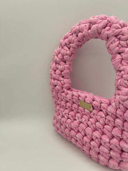 D.PUIN Handmade Crochet Bag – Blush Shoreline