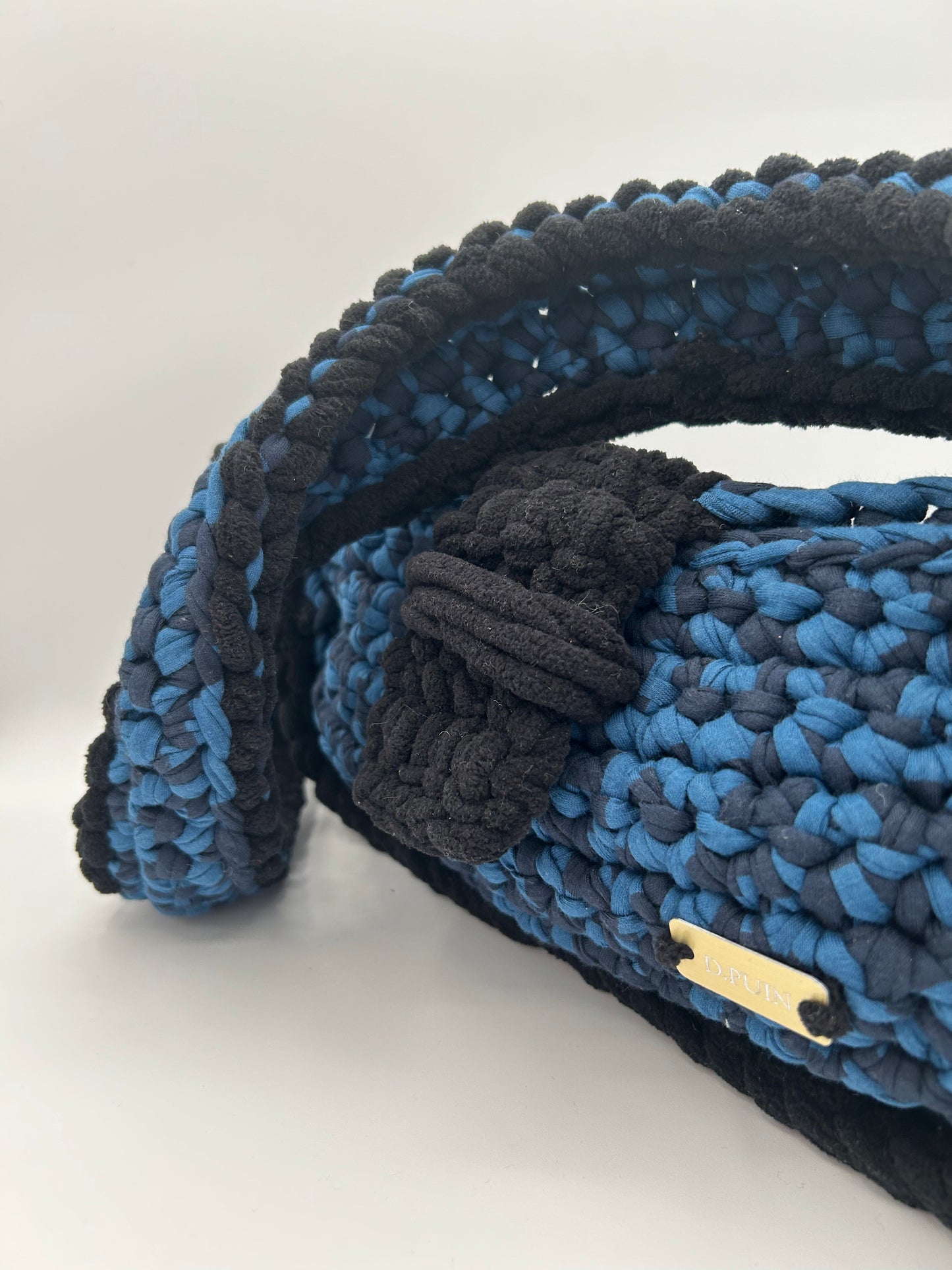 D.PUIN Handmade Crochet Bag – Blue Shadow