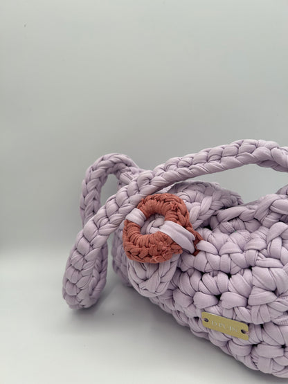 D.PUIN Handmade Crochet Bag – Lilac Light