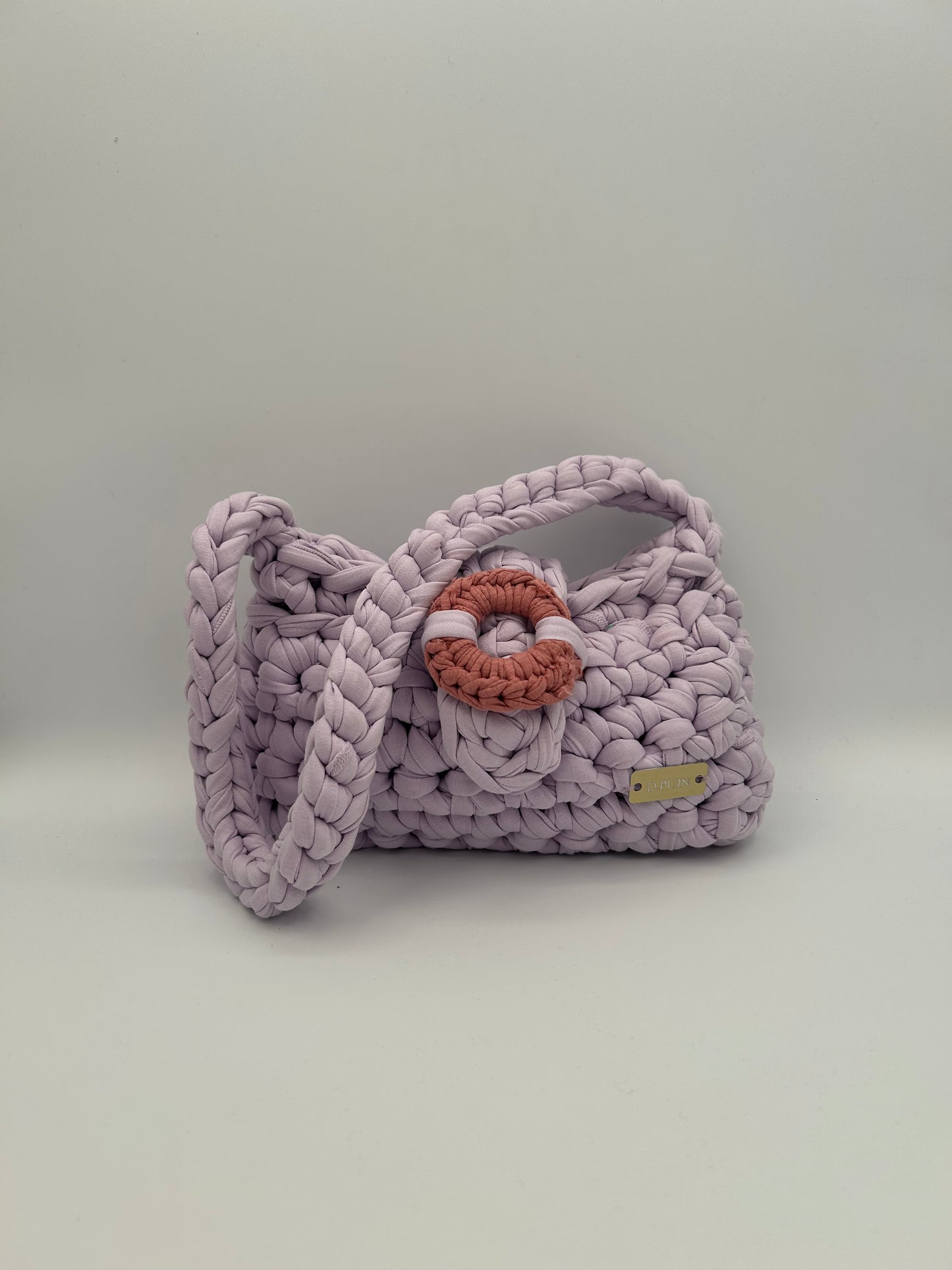 D.PUIN Handmade Crochet Bag – Lilac Light