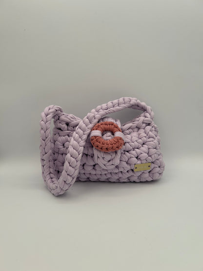 D.PUIN Handmade Crochet Bag – Lilac Light