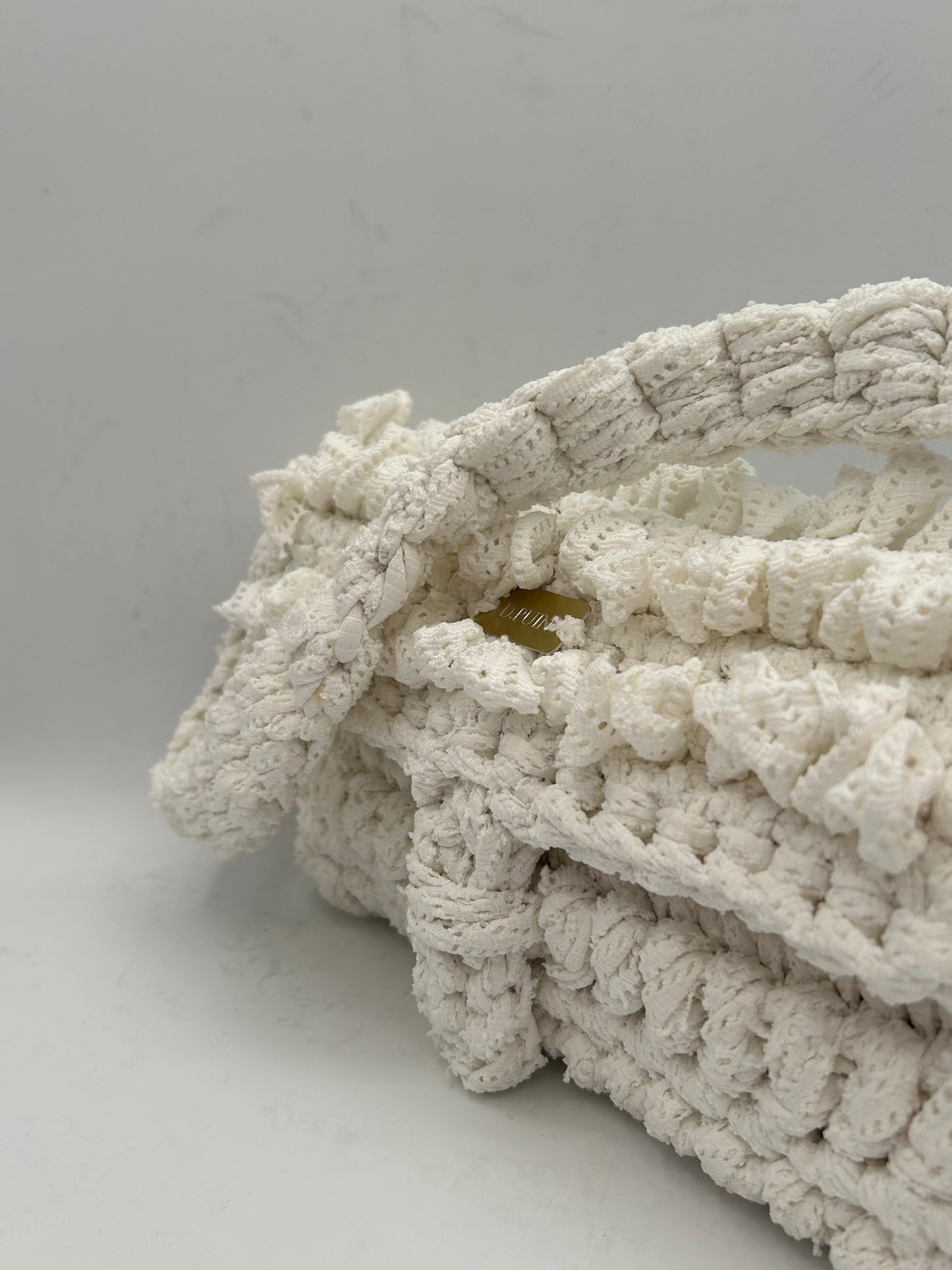 D.PUIN Handmade Crochet Bag – White Isle