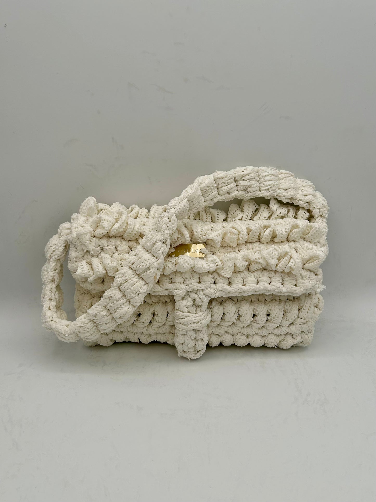 D.PUIN Handmade Crochet Bag – White Isle