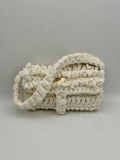 D.PUIN Handmade Crochet Bag – White Isle