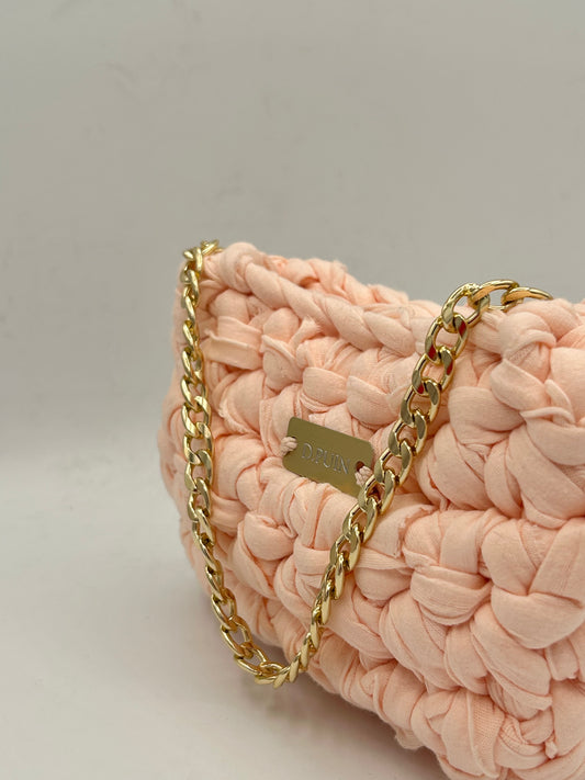 D.PUIN Handmade Crochet Bag – Mini Pink Sand