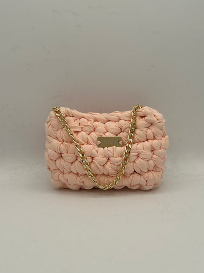 D.PUIN Handmade Crochet Bag – Mini Pink Sand