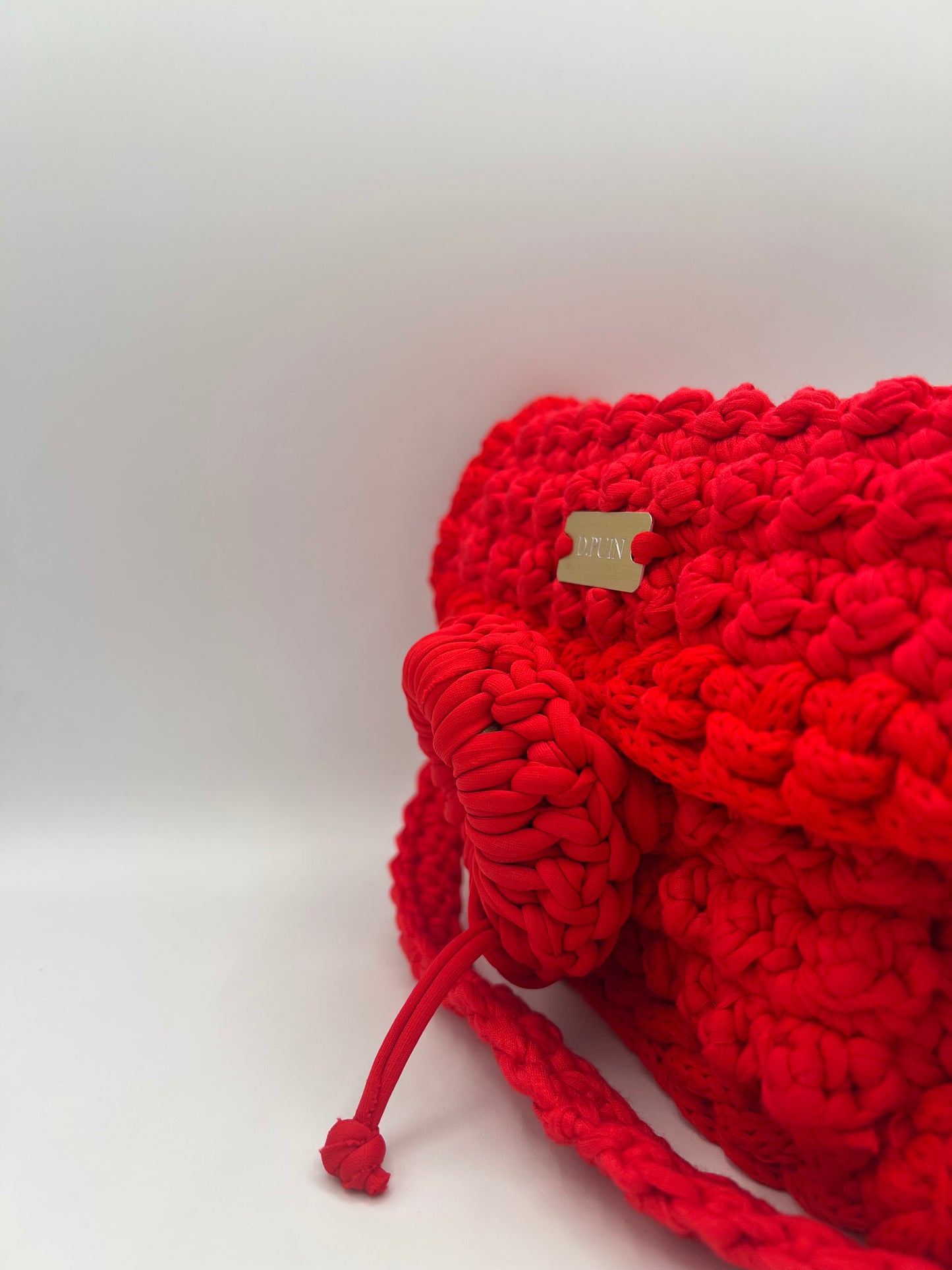 D.PUIN Handmade Crochet Bag – Crimson Tide