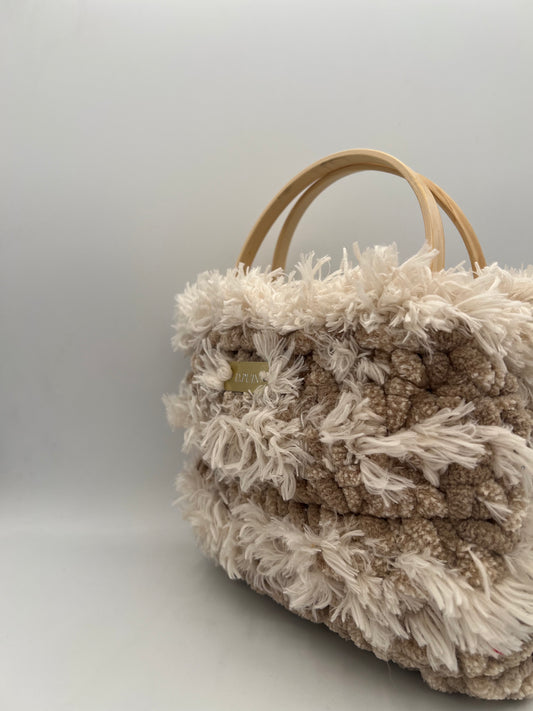 D.PUIN Handmade Crochet Bag – Sand Textures