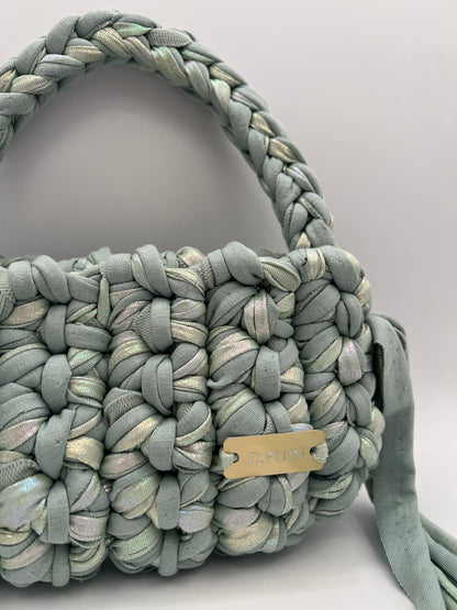 D.PUIN Handmade Crochet Bag – Seafoam Serenity