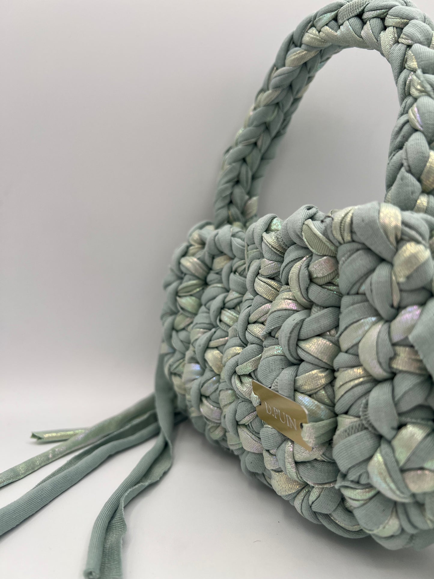 D.PUIN Handmade Crochet Bag – Seafoam Serenity