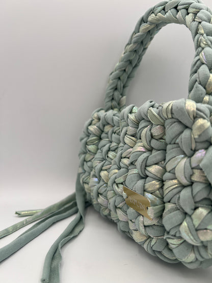 D.PUIN Handmade Crochet Bag – Seafoam Serenity