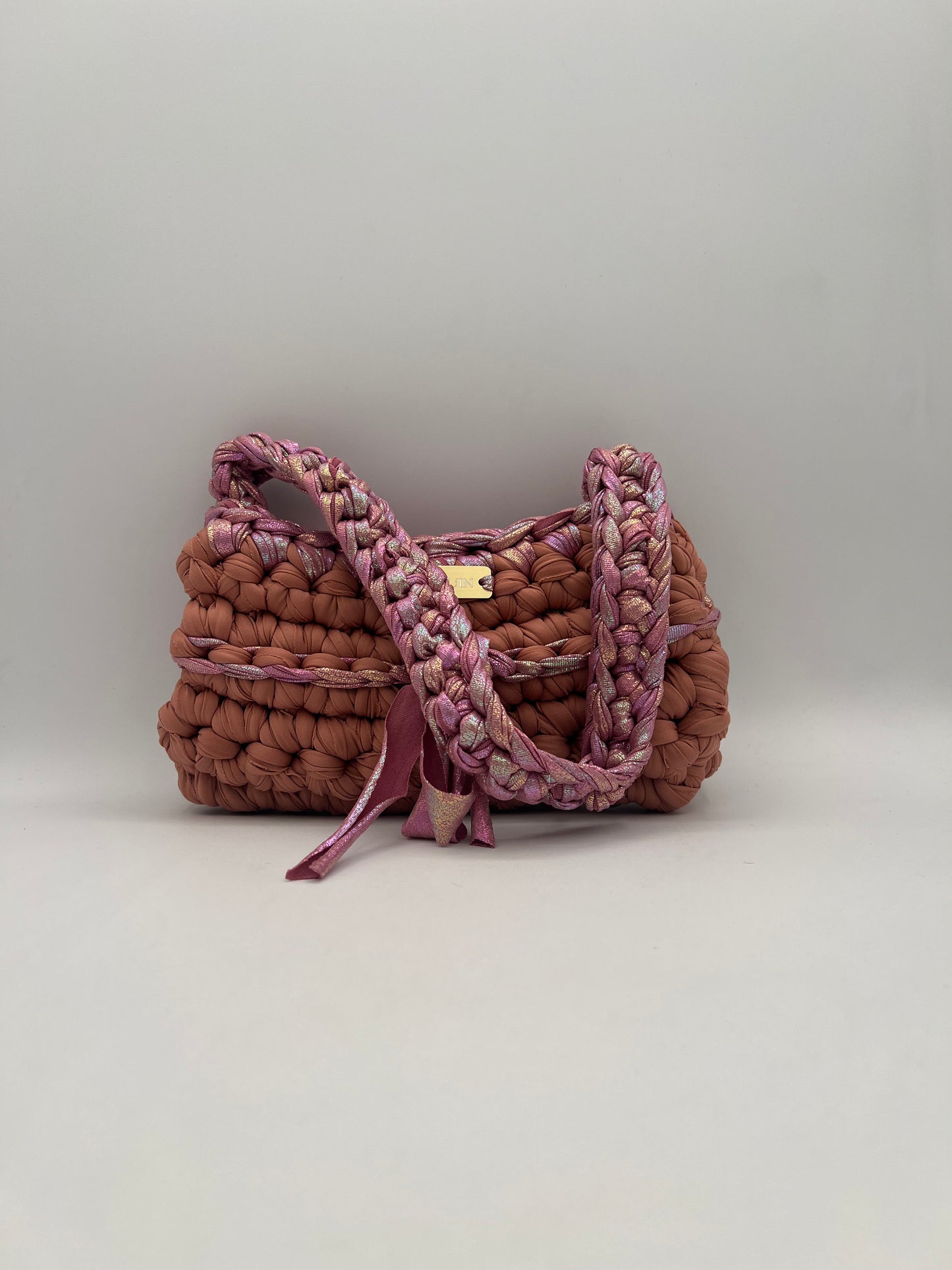 D.PUIN Handmade Crochet Bag – Berry Snowcone