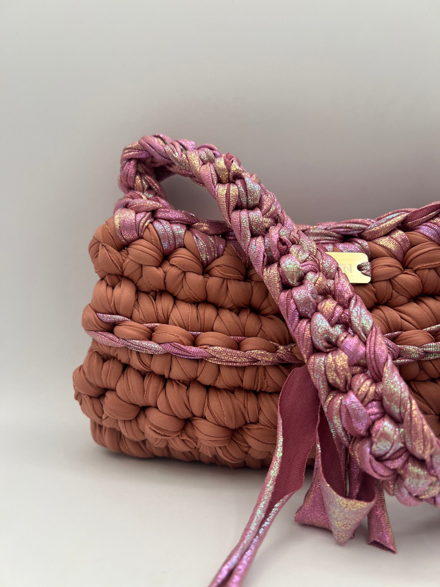 D.PUIN Handmade Crochet Bag – Berry Snowcone
