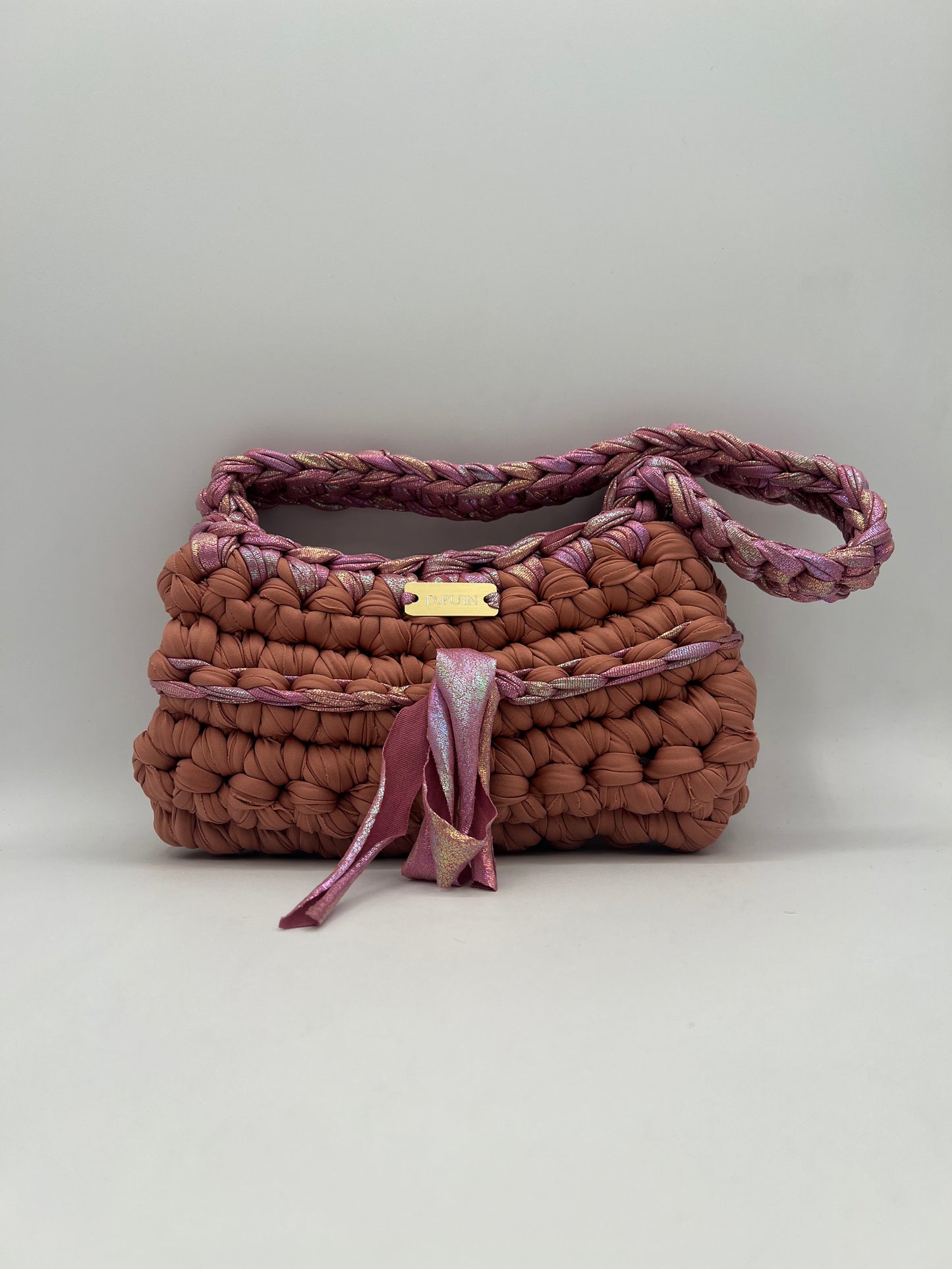 D.PUIN Handmade Crochet Bag – Berry Snowcone