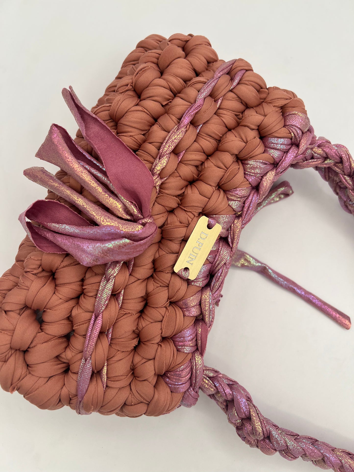 D.PUIN Handmade Crochet Bag – Berry Snowcone