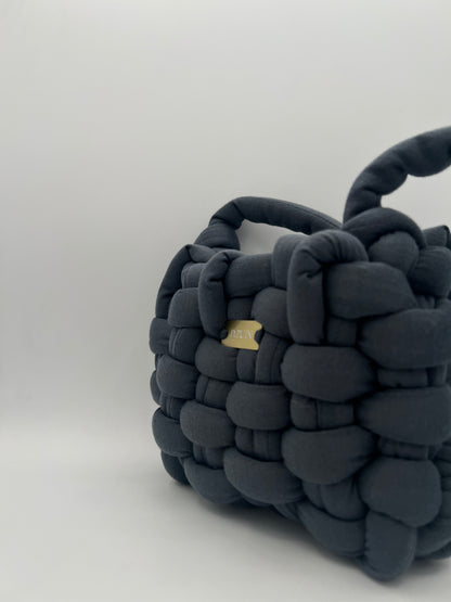 D.PUIN Handmade Crochet Bag – Midnight Puffs