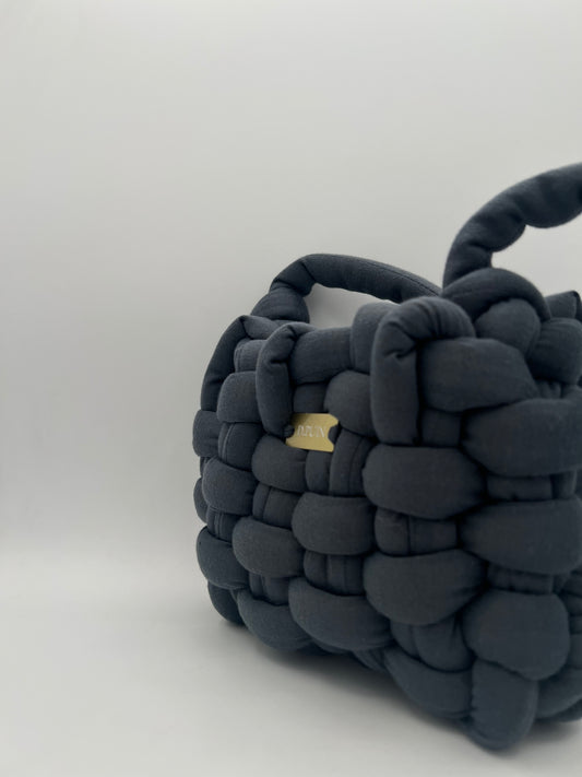 D.PUIN Handmade Crochet Bag – Midnight Puffs