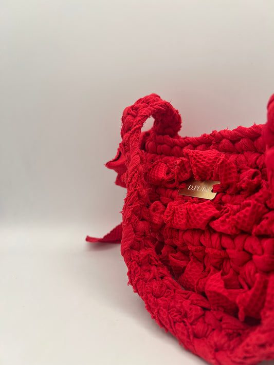 D.PUIN Handmade Crochet Bag – Harbour Red