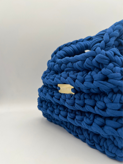 D.PUIN Handmade Crochet Bag – Blue Pebble