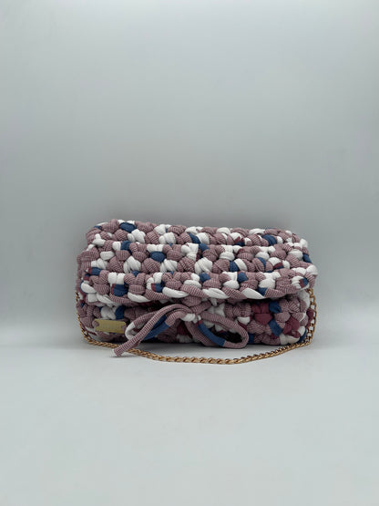 D.PUIN Handmade Crochet Bag – Rust Fringe