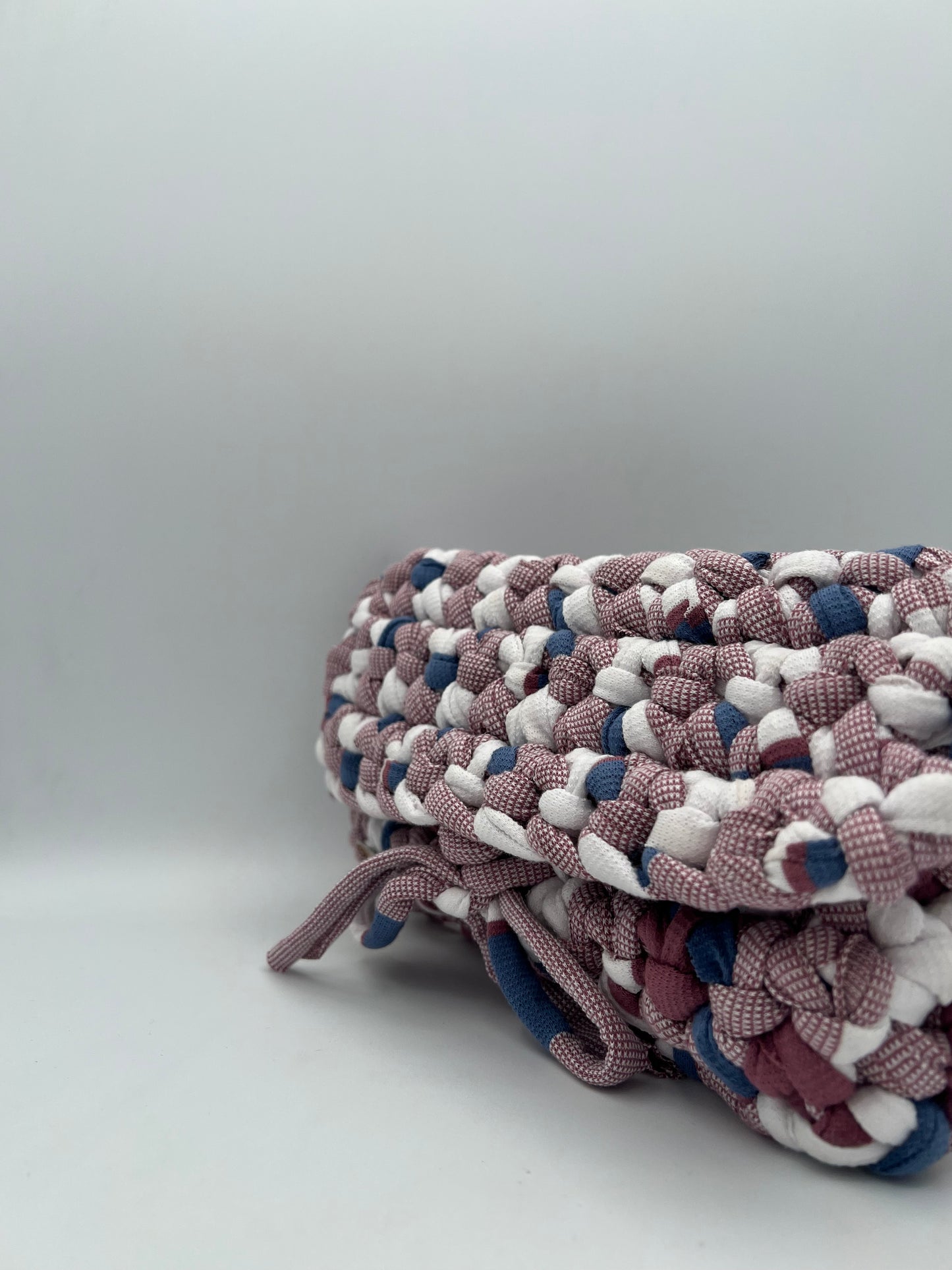 D.PUIN Handmade Crochet Bag – Rust Fringe