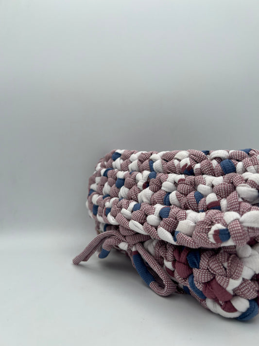 D.PUIN Handmade Crochet Bag – Rust Fringe