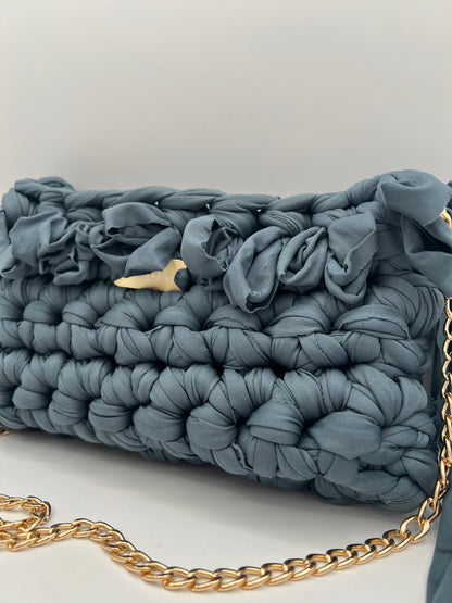 D.PUIN Handmade Crochet Bag – Blue Tide
